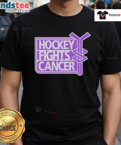 Nice Hockey Fights Cancer T-Shirt for hockey lovers, showcasing support for cancer awareness and a trendy design.