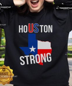 Stylish Houston US Strong Texas State Flag sweatshirt featuring vibrant colors and comfortable design for Texas pride.