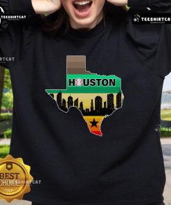 Nice Huston Texas baseball city logo sweatshirt featuring a stylish design and vibrant colors for fans.