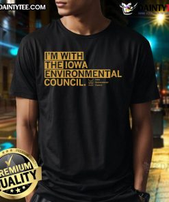 Nice I'M With The Iec T-Shirt featuring bold text design, perfect for showing support and style at events.