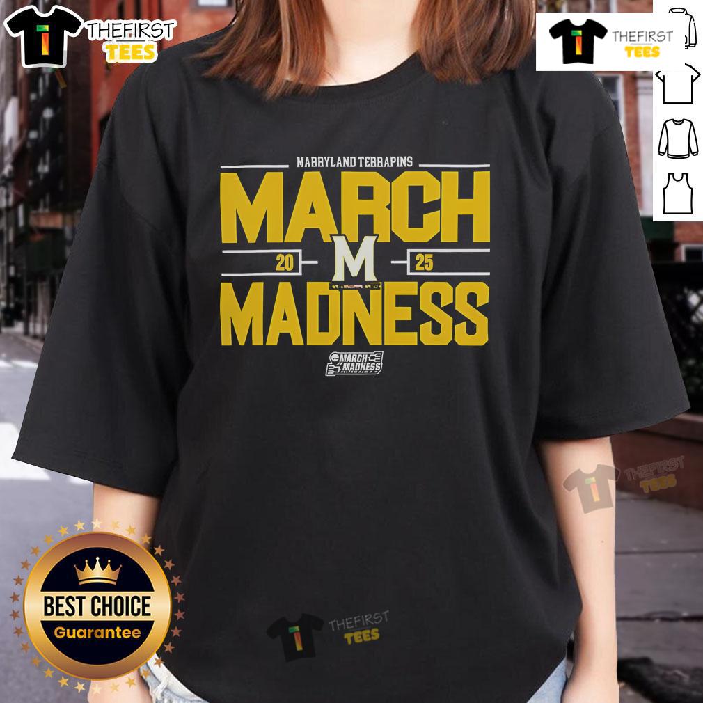 Nice Ncaa Men'S Basketball 2025 Marryland Terrapins March Madness Ladies Tee Nice NCAA Men's Basketball 2025 Maryland Terrapins March Madness ladies tee featuring team logo and vibrant design.