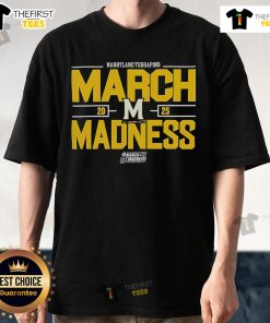 2025 NCAA Men's Basketball Maryland Terrapins March Madness T-Shirt featuring bold team graphics and vibrant colors.