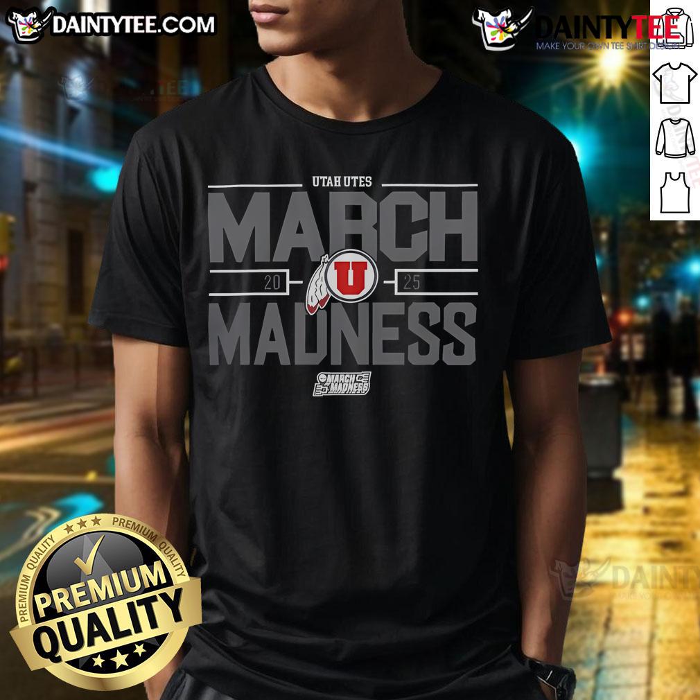 Nice Ncaa Men'S Basketball 2025 Utah Utes March Madness T Shirt Alt Text: 2025 Utah Utes March Madness T-Shirt featuring NCAA Men's Basketball design, perfect for fans and supporters.