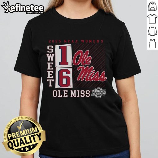 Nice Ole Miss Rebels 2025 NCAA Women's Basketball Tournament tee featuring a No Look Pass design for March Madness Sweet 16.