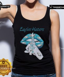 Stylish tank top featuring 'Shut The F* Up' design for Philadelphia Eagles haters, perfect for game day or casual wear.