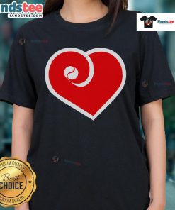 Cute ladies tee featuring a heart design with 'Phillies' for Philadelphia Phillies fans, perfect for game day.