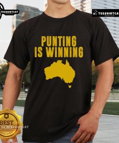 Nice Punting Is Winning Football Fan T-Shirt featuring bold graphics for passionate football supporters.
