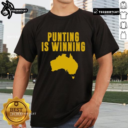 Nice Punting Is Winning Football Fan T-Shirt featuring bold graphics for passionate football supporters.