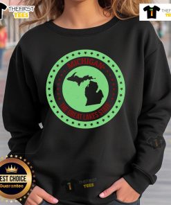 Retro Michigan The Great Lake State logo sweatshirt featuring a vintage design, perfect for Michigan enthusiasts.