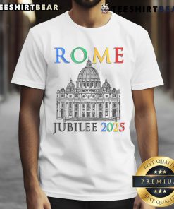 Nice Rome Jubilee Pilgrims Of Hope 2025 Vatican V5 T-Shirt featuring vibrant design and religious symbolism for pilgrims.