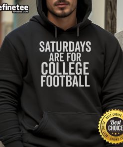 Cozy 'Nice Saturdays Are For College Football' hoodie displayed on a wooden background, perfect for game day wear.