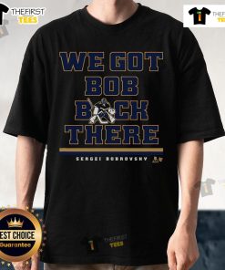 Florida hockey t-shirt featuring Sergei Bobrovsky design, celebrating his return to the team with vibrant graphics.