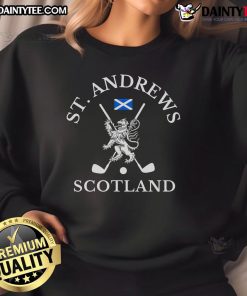 Cozy Nice St. Andrews Scotland golf fan sweatshirt, perfect for showing your love for golf in stylish comfort.