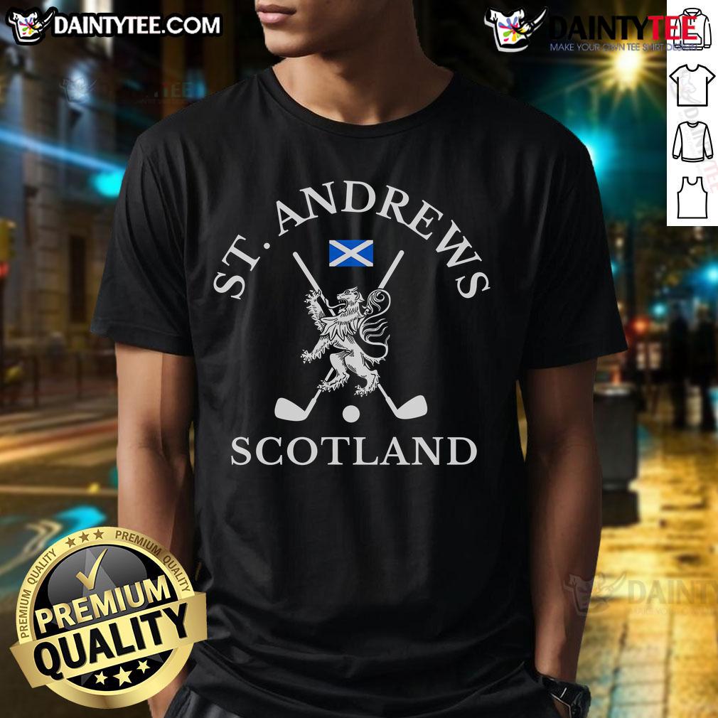 Nice St. Andrews Scotland Golf Fan T Shirt Nice St. Andrews Scotland Golf Fan T-Shirt featuring a stylish design perfect for golf enthusiasts and fans of St. Andrews.