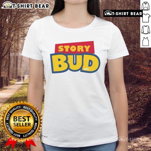 Nice Story Bud Ladies Tee featuring a stylish design, perfect for casual wear and showcasing a trendy vibe.