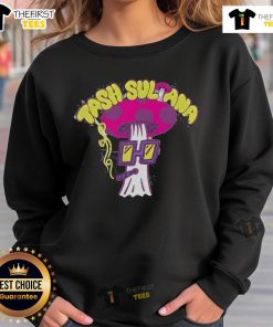 Nice Tash Sultana Sugar Cigarettes sweatshirt featuring vibrant design and cozy fit for music fans.