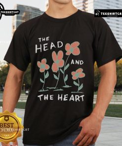 Nice The Head And The Heart Flower T-Shirt featuring vibrant floral design and band logo, perfect for fans and casual wear.