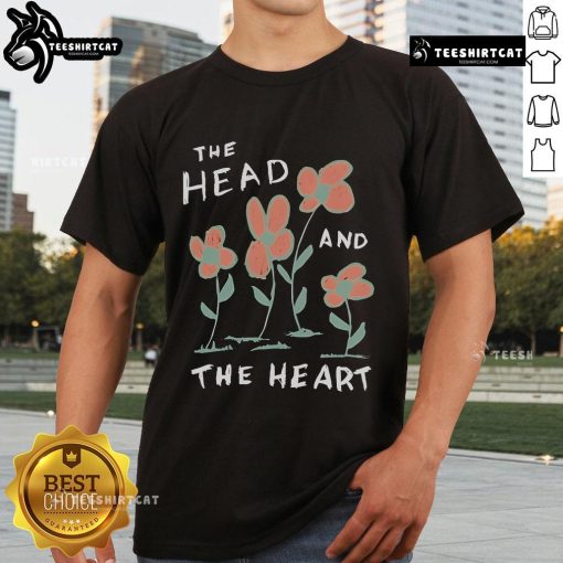 Nice The Head And The Heart Flower T-Shirt featuring vibrant floral design and band logo, perfect for fans and casual wear.