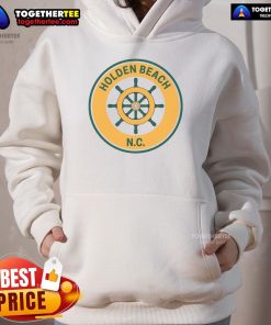 Nice vintage Holden Beach North Carolina hoodie showcasing a classic design and coastal vibes.