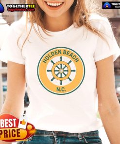 Vintage Holden Beach North Carolina ladies tee featuring a stylish design perfect for beach lovers.