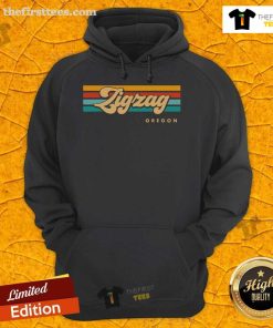 Nice vintage sunset stripes zigzag Oregon hoodie featuring a colorful design perfect for casual wear.