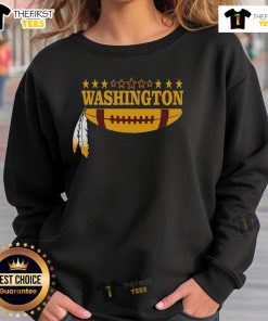Cozy Nice Washington feather sweatshirt in navy blue, perfect for casual wear and showcasing Washington pride.