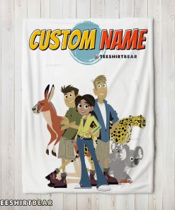 Nice Wild Kratts Characters Blanket Fleece Customized Blanket