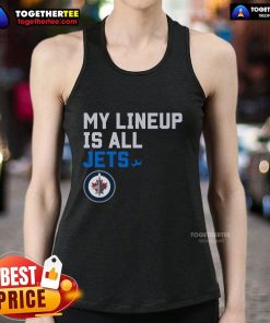 Stylish Nice Winnipeg Jets My Lineup Tank Top in blue, perfect for fans showing team spirit on game day.