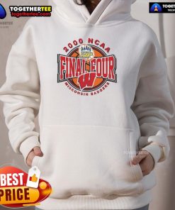 Nice Wisconsin Badgers 2000 NCAA Final Four Hoodie featuring team colors and logo, perfect for fans and collectors.