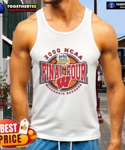 Alt Text: Nice Wisconsin Badgers 2000 NCAA Final Four tank top featuring team colors and logo, perfect for fans and collectors.