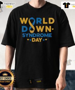 Nice World Down Syndrome Day Awareness Support T-Shirt featuring vibrant graphics promoting inclusivity and acceptance.