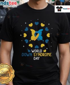 Nice World Down Syndrome Day Awareness T-Shirt featuring vibrant colors and an inspiring design promoting inclusion and support.