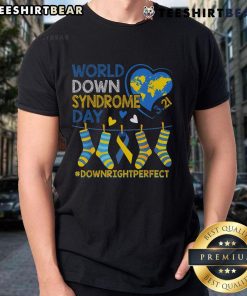 Nice World Down Syndrome Day t-shirt design featuring vibrant colors and a positive message for awareness and support.