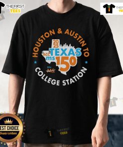 Official ACC Texas MS 150 Commemorative 2025 T-Shirt featuring vibrant design, perfect for cyclists and supporters.