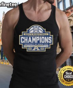 Official Akron Zips 2025 MAC Mens Basketball Conference Tournament Champions Tank Top in team colors.