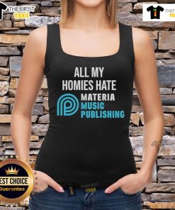 Official All My Homies Hate Materia Music Publishing tank top showcasing trendy design and bold graphics for music lovers.