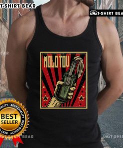 Official Anarchy Molotov Cocktail Revolution Rage Tank Top featuring bold graphics and a rebellious design for statement wear.