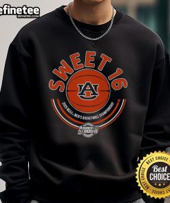 Official Auburn Basketball 2025 Sweet Sixteen Sweatshirt featuring team colors and logo for fans and supporters.