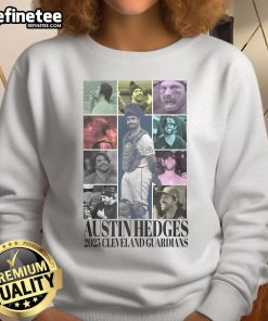 Official Austin Hedges 2025 Cleveland Guardians Sweatshirt featuring team colors and logo, perfect for fans.