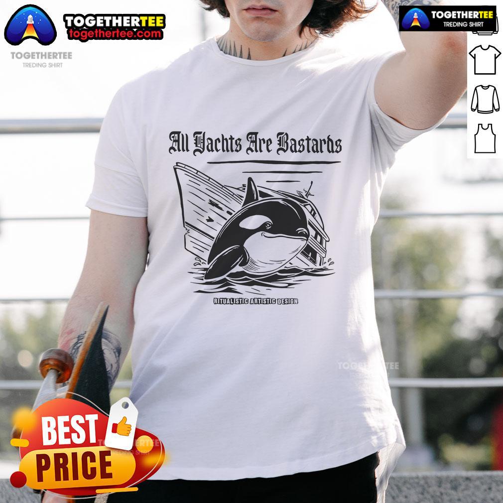 Official Ayab All Yachts Are Bastards T Shirt Alt Text: Official Ayab All Yachts Are Bastards T-Shirt featuring bold text design for yacht enthusiasts and humor lovers.