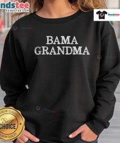 Official Bama Grandma sweatshirt featuring Alabama colors and design, perfect for proud grandmothers and fans.