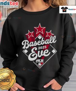 2025 MLB Network logo sweatshirt in official baseball eve design, perfect for fans and stylish sportswear.