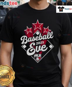Official Baseball Eve 2025 MLB Network logo T-shirt featuring a stylish design for baseball fans and MLB enthusiasts.