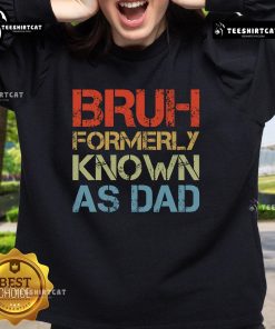 Vintage Dad sweatshirt with 'Official Bruh' design, perfect for Father's Day gifts and dad humor enthusiasts.
