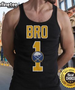 Official Buffalo Sabres Number 1 Bro Tank Top, perfect for fans to show team spirit during summer games.