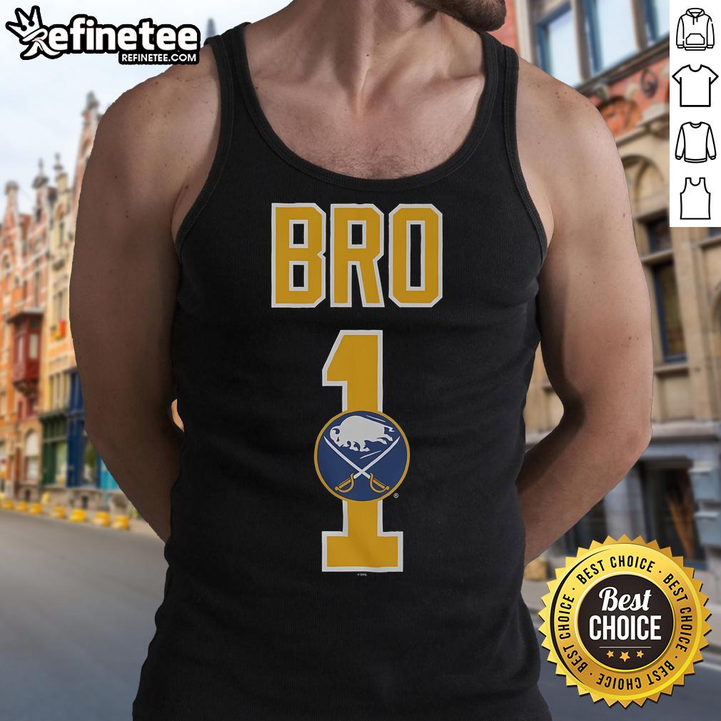 Official Buffalo Sabres Number 1 Bro Tank Top Official Buffalo Sabres Number 1 Bro Tank Top, perfect for fans to show team spirit during summer games.