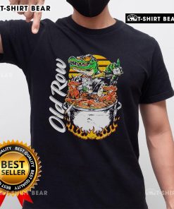 Official Cajun Hot Tub Old Row T-Shirt featuring bold graphics and vibrant colors, perfect for casual wear and gatherings.