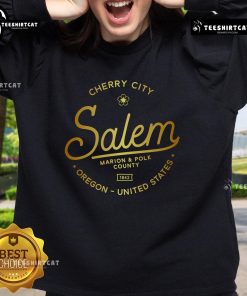 Alt Text: Official Cherry City Salem Oregon Marion Polk County 1842 sweatshirt featuring a vintage design and local pride.