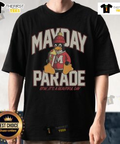 Alt Text: Official Cherry Lemonade Mayday Parade T-shirt featuring 'It's a Beautiful Day' design, perfect for fans and events.