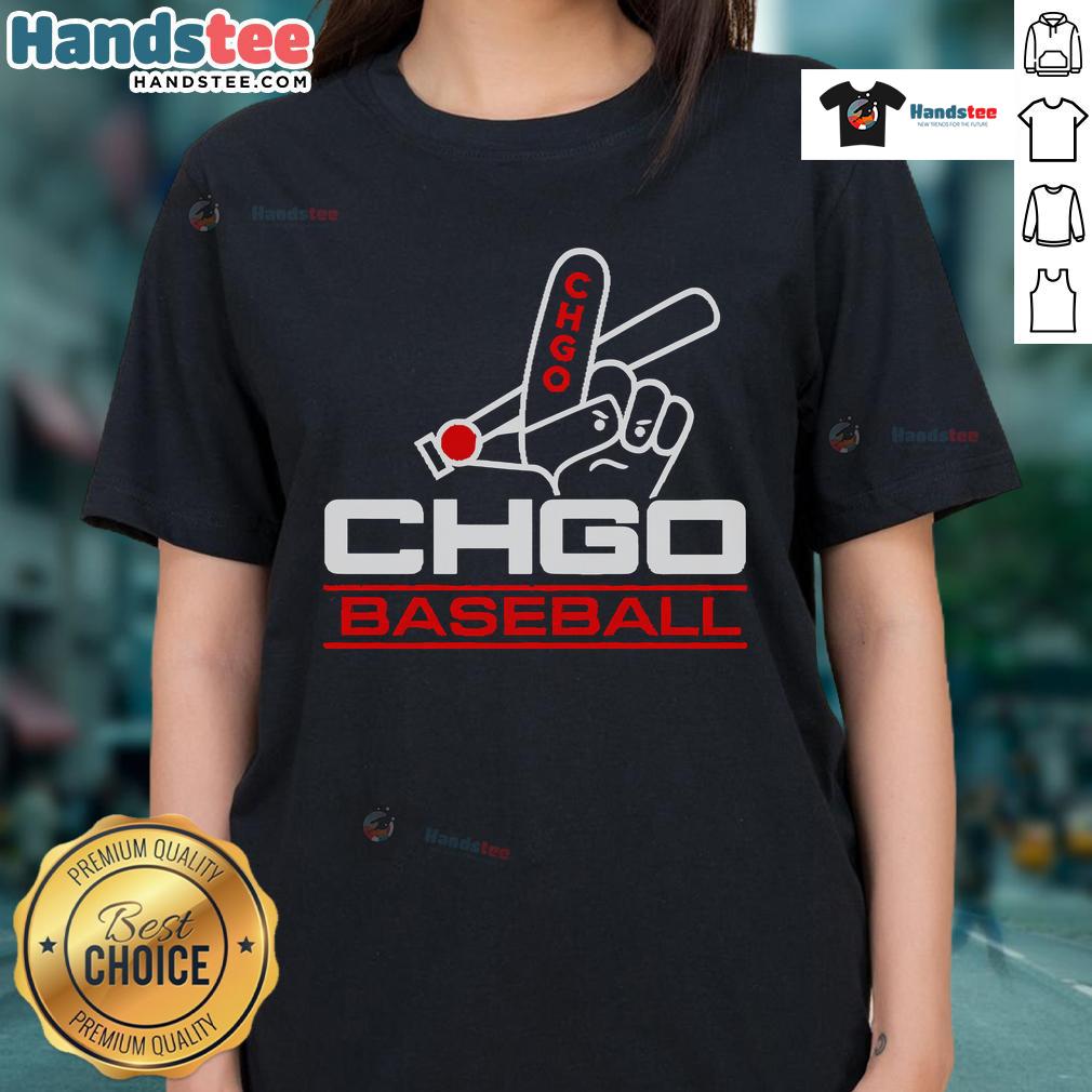 Official Chgo South Side Baseball Ladies Tee Alt Text: Official CHGO South Side Baseball ladies tee featuring a stylish design for female fans of Chicago baseball.